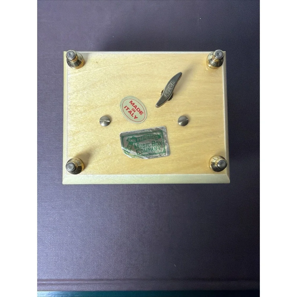 Italian Floral Wood Inlay San Francisco Music Box Co 